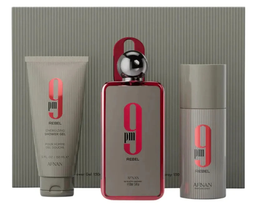 Afan 9pm Rebel EDP 100ml 3 pzs Hombre