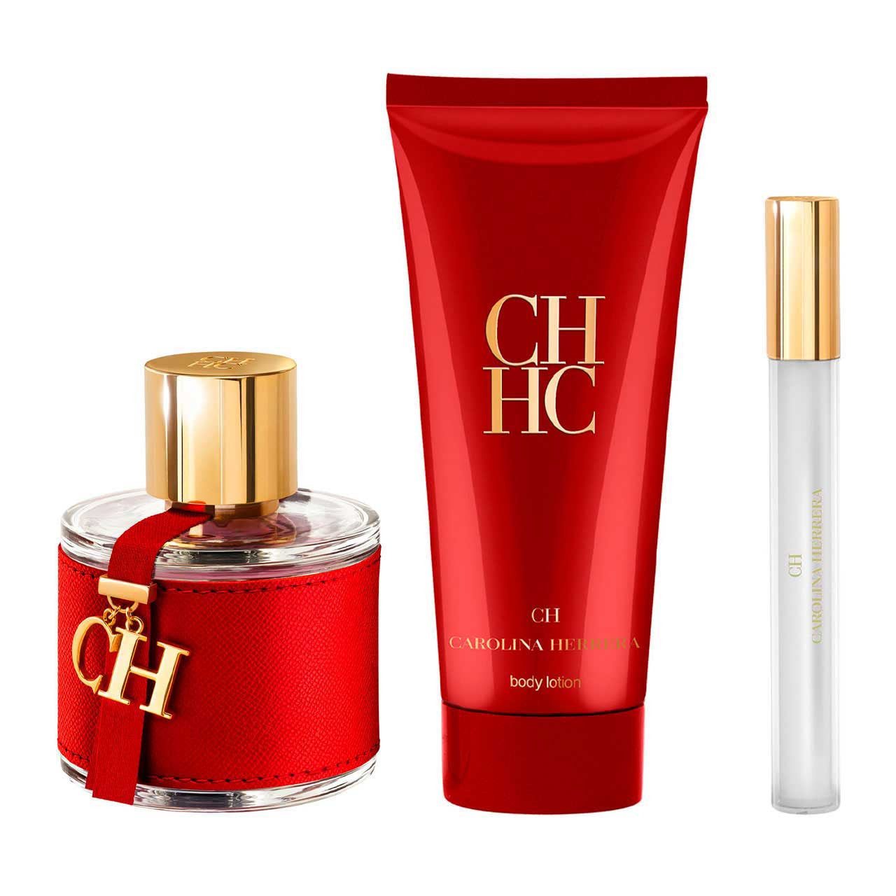 Carolina Herrera
CH SET 3 Piezas Dama EDT 100ml + Locion Corporal 100ml + Miniatura 10ml