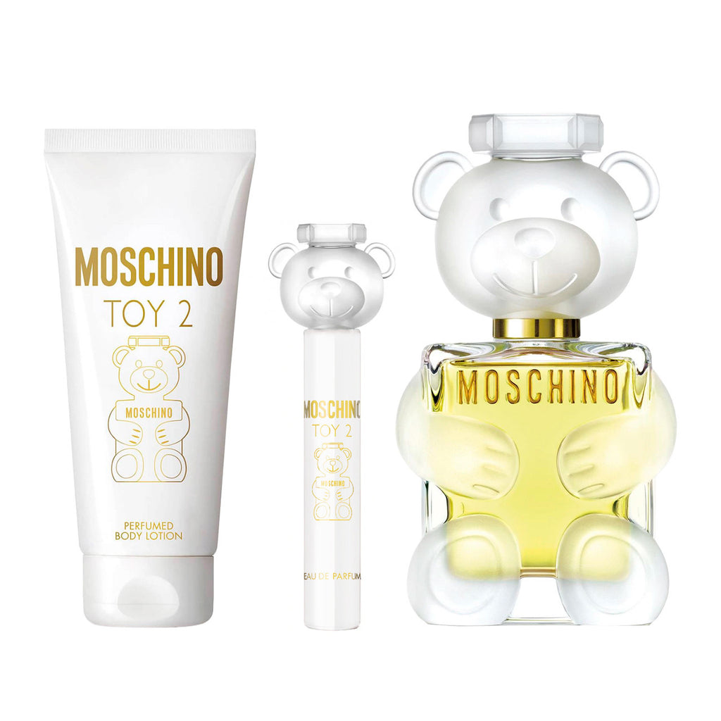 Moschino
Moschino Toy 2 SET 3 Piezas Dama EDP 100ml + Locion Corporal 100ml + Miniatura 10ml