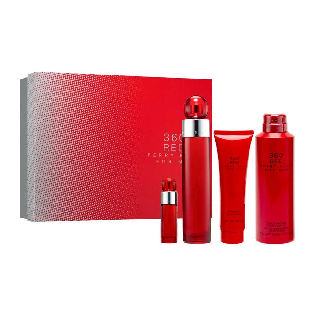 Perry Ellis
360 Red SET 4 Piezas Hombre EDT 100ml + Gel de Ducha 90ml + Desodorante + Miniatura 10ml